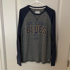 NHL mens St. Louis Blues long sleeve graphic tee shirt | size medium